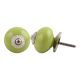 Lime Round Silver Fitting Ceramic Dresser Knob Online